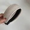 Diadema de Oreja de Trigo Tejida Estilo Americano para Niña, Pinza para el Cabello de Color Sólido de Hilo Grueso, Diadema con Sentido del Diseño, Accesorio para el Cabello