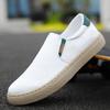 Novos Sapatos Masculinos de Tamanho Grande para Primavera e Verão 2026, Sapatos de Lona de Seda de Gelo, Tênis Casuais Masculinos Fáceis de Calçar, Sapatos de Tecido Masculinos