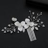 Nuevos accesorios para el cabello de estilo antiguo, peine de cristal de aleación de perla tejido a mano, tocado para fotos de boda, accesorios para el cabello Hanfu