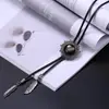 Polo Cuello Europeo y Americano Corbata BOLO para Hombre Corbata de Joya Flor de Cristal Collar Vintage Nuevos Accesorios
