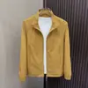 Gola alta elegante moderna novo modelo primavera e outono simples cor sólida alta qualidade vestuário de trabalho ao ar livre jaqueta cardigã de manga comprida casaco