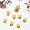 McDonald's Batatas Fritas Nail Jóias Atacado Explosões Transfronteiriças KFC Resina Acessórios Dos Desenhos Animados DIY Decoração Do Prego