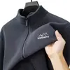 Comercio exterior al por mayor: Chamarra de forro polar Orlon, cárdigan casual de cuello alto, sudadera moderna, prenda exterior de otoño/invierno para hombre