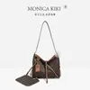 Bolsa Monica Chic Chic Fashionable Vintage de Ombro Cruzado para Mulheres 2026 Nova Versátil Estampa Retro Bolsa de Trabalho Design Simples