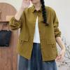 Nova Moda de Primavera e Outono Redutora de Idade Jaqueta Cardigan para Mãe Top Solto Casual Mais Fácil de Combinar Jaqueta Curta
