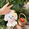 Muñeca de Peluche de Cachorro Linda y Súper Linda Colgante Muñeca Perro Teddy Colgante para Bolsa Llavero Muñeca Muñeca