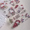 Cyan Sea Novo Fofo Gatinho de Jeans Adesivos para Nail Art Capa de Celular Cartão Traseiro Planejador Adesivos Autocolantes DIY