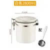 Mini Tarro de Café de Acero Inoxidable 304 con Cuchara Tarro para Conservación de Leche en Polvo Tarro para Té de Frutas Secas a Prueba de Humedad Ventilación Unidireccional