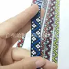 1,5cm Estilo Étnico Colorido Jacquard de Poliéster Rombos Fita Decorativa Retro Decoração de Casa Cinto para Mala Moda