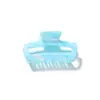 Pinza de Tiburón de Acrílico Color Gelatina de Celebridad de Internet para Mujer, Pasador Elegante y de Alta Gama, Pinza para Cola de Cabello con Patrón de Mármol