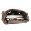 Bolsa de Lona Impermeable con Cera de Aceite Estilo Nuevo Retro Mochila de Cuero Crazy Horse para Viajes al Aire Libre Estilo Europeo y Americano Mochila para Computadora