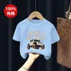 Ropa de Verano 2026 para Niños, Camisetas de Algodón Puro de Manga Corta, Nuevas y Elegantes Prendas de Moda para Niños