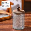 Elegante Frasco de Vidrio Transparente con Tapa de Madera, Material de Grado Alimenticio, Frasco para Almacenamiento en Refrigerador, Botella Sellable para Conservar la Frescura
