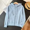 ¡Ve al país insular! Estilo clásico~ Sudadera con capucha unisex para pareja, corte holgado, adelgazante, de algodón polar, con cremallera, tipo chaqueta