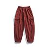 Ordenado Forro polar de invierno Engrosados Pantalones de chándal para hombre Combinan con todo Holgados Deportivos Casuales P956