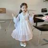 Vestido de Verano para Niña 2026 Estilo Nuevo Vestido de Princesa Estilo Chino de Verano para Bebé Conjunto de Verano Hanfu para Niños
