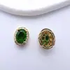Contas Espaçadoras Ovais Multi-Furo com Zircônia em Cobre Banhado a Ouro Acessórios para Pulseira Colar DIY Materiais Atacado