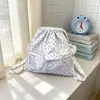 Mochila con Cordón Estrella Nueva 2026 con Colgante de Peluche, Bolsa Escolar Ligera para Estudiantes, Mochila de Almacenamiento Estilo Niña