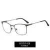 91757 Armações de Óculos Masculinas Estilo Novo, Armações Versáteis de Metal para Sobrancelha, Podem Ser Equipadas com Lentes de Grau, Óculos Protetores Anti-Luz Azul para Negócios