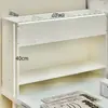 Estante de Livros Prateleira de Armazenamento para Mesa Canto Vertical Multi-Camadas Pequena Dormitório Estudantil Mesa Pequena Estante de Livros Organizador de Armazenamento de Mesa