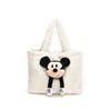 Lindo Bolso Tote de Felpa para Niña Invierno Nuevo Bolso Elegante de Gran Capacidad Muñeco Mickey Bolso de Hombro Sobaco