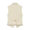 Roupas Femininas Transfronteiriças 2026 Moda Europeia e Americana Casual Top Estilo Colete Vazado com Fenda Frontal Feminino F41578 AliExpress