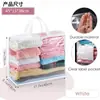 Bolsa de almacenamiento de ropa, transparente y visible, para juguetes y mantas, impermeable, apilable, con asas, disponible en stock