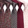 Gravata Listrada Lyle para Homem Vestido de Negócios 8cm Jacquard Poliéster Gravata em estoque Fabricantes de Gravatas Casuais para Trabalho