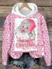 Elementos Navideños Nuevo Gran Venta Talla Grande Transfronterizo Impresión Digital Primavera Sudadera con Capucha para Mujer Sudadera Casual
