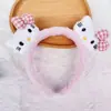 Linda Nueva Diadema de Dibujos Animados para Mujer, Diadema de Felpa para Lavarse la Cara y Aplicarse Mascarilla Facial, Accesorio para el Cabello Antideslizante