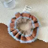 Scrunchie de Hilo Tejido a Mano de Moda Otoño e Invierno Cuerda para el Cabello Dulce Elegante Estilo Chanel para Niña