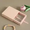 Caja de joyería de película de PE impresa para anillos, pulseras, caja extraíble para colgantes, collares, accesorios de arte de uñas y caja de embalaje para joyería