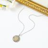 Nuevo Collar de Acero de Titanio Europeo y Americano de Venta Caliente Transfronterizo para Mujer Ins Chapado en Oro Plata Colgante Bicolor Moda Elegante Venta Directa de Fábrica