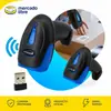 Scanner de código de barras sem fio 2D personalizável em estoque Scanner de código de barras 2.4G com tela para armazém, entrega expressa e caixa OEM