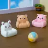Micro Paisaje Lindo Animal Pequeño Sofá Hogar Sala de Estar Decoraciones de Escritorio Creativas Decorativas Artesanía de Resina Pequeños Adornos