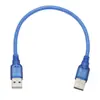 Cable de impresión USB 2.0 azul transparente de Am a Bm, totalmente de cobre, cuadrado, de alta velocidad, línea de datos de impresora USB de 1,5 m A/B