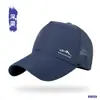 Boné de Baseball Respirável de Cinco Painéis com Aba Rígida e Semi-Tela Resistente à Água para Homens, Boné Versátil com Aba Estampado Simples, Chapéu de Sol para Mulheres