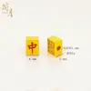 Acessórios Simples de Mahjong Banhados a Ouro Peças DIY com Furos para Peças de Mahjong Norte, Sul, Leste, Oeste e Centro, Acessórios para Pulseira e Colar de Mahjong