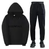 Conjunto popular de sudadera con capucha estilo americano con estampado de letras, casual y versátil, marca de moda, sudadera y pantalones de chándal de corte holgado, unisex