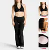 Conjunto de Yoga Calça Flare Dobrável Chen Shijie, Roupa Esportiva Respirável, Lindo Conjunto Fitness para Levantar Costas e Quadril para Mulheres