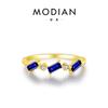 Anillo Modian S925 Plata Esterlina Piedra Lunar Rojo Sangre de Paloma para Mujer Perla Shijia Oro K Anillo Retro
