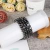 Joyería de venta caliente transfronteriza obsidiana imán yoga pulsera para mujer pulsera elástica con cuentas joyería de piedra biliar negra para hombre al por mayor