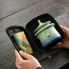 Ciudad Prohibida Set de Té de Viaje Cultural y Creativo Set Pequeño Una Tetera Tres Tazas Tetera de Kung Fu para Exteriores Taza Rápida Portátil Venta al por Mayor