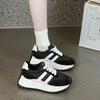 Zapatos Deportivos Casuales Versátiles Nuevos de Primavera para Mujer, Zapatos de Entrenamiento Alemanes, Antideslizantes, con Plataforma para Aumentar la Altura, Zapatos de Papá para Mujer