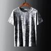 Fabricante Fonte Camiseta de Manga Curta Seda Gelo Masculina 2024 Novo Verão Refrescante Tendência Estudantil Versátil Meia Manga Roupa Masculina