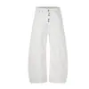 Pantalones casuales Magic Bear retro americano lavado personalizados de corte limpio, pantalones rectos holgados con curva, pantalones de pierna ancha adelgazantes