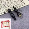 Versión Mejorada del Stick para Ojos de Sándalo Púrpura Ojo de Cuerno Zhuque Sanzhe y Palo Relajante para Puntos de Acupuntura de Ojos de Flor de Loto