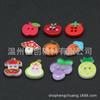 Camisa Fruta Colorida Botones de Resina Color Impreso Botones Decorativos Infantiles Manzana Rábano Pera Botones de Simulación Venta al por Mayor