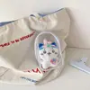 Bolsa Portabebê Simples em PVC Estilo Coreano, Essencial para Viagem, Bolsa para Guardar Bonecas, Bolsa Pingente de Mochila, Bolsa de Boneca de Algodão