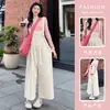 Ropa para embarazadas 2025 primavera y verano pantalones casuales para embarazadas tirantes holgados rejuvenecedores traje para embarazadas